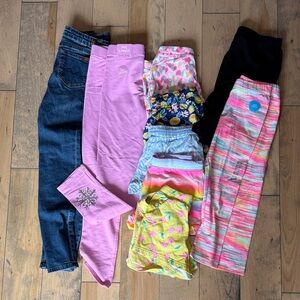 Lot/NWT girls bottoms leggings jeans shorts Seven, Carters, size 10